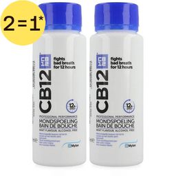 CB12 Bain de Bouche à la Menthe | Menthol sans Alcool | Haleine fraîche | 2=1*