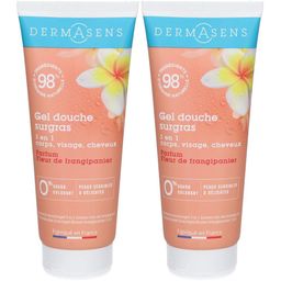 DermAsens Gel Douche Surgras Fleur de Frangipane