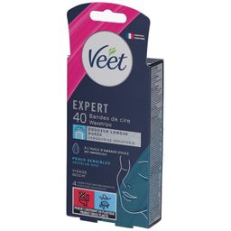 Veet Expert Bandes de Cire à L'huile d'Amande Douce