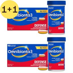 Omnibionta®3 Defense | Immuniteit | Vitamine C, D & zink | 3 maanden | 1+1 GRATIS