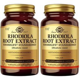 Solgar Rhodiola - Vitalité, Energie - Sommeil, Fatigue - 60 gélules végétales