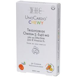WHC UnoCardio CHEWY Oméga‑3 640 mg + Vitamine D3