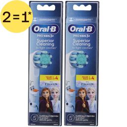 Oral-B Pro Kids 3+ Superior Cleaning Opzetborstels Frozen Value pack x4 | 2=1*