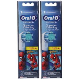 Oral-B Pro Kids 3+ Superior Cleaning Brossettes Spiderman Value pack x4