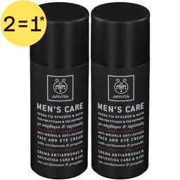 Apivita Men Care Ani-Rimpel Gezichts- & Oogcrème | 2=1*