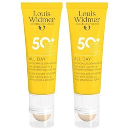 Louis Widmer All Day 50+ met Lippenverzorging Stick 50+ Licht Geparfumeerd
