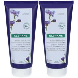 Klorane Centaurée BIO Après-shampooing Déjaunissant | Neutralise & ravive | Cheveux gris & blonds | blancs