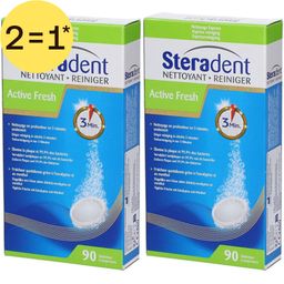 Steradent Active Fresh Nettoyage | 2=1*