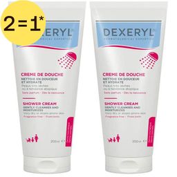 Dexeryl Douchecrème | Voor Zeer Droge Huid Met Atopische Neigingen Gezicht en Lichaam | 2=1*