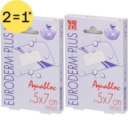Euroderm Plus Pansement Waterproof Stérile 5x7cm | 2=1*