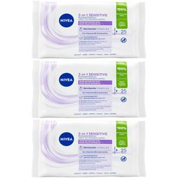 Nivea 3-in-1 Sensitive Lingettes Démaquillantes