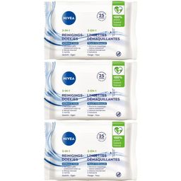 NIVEA 3-in1 Reinigings doekjes normale huid 25 pcs