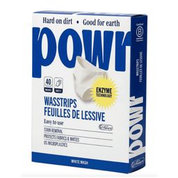 POWR feuilles de lessive linge blanc