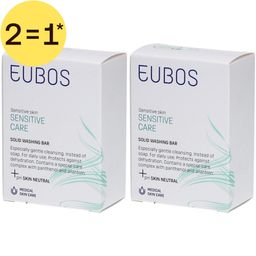Eubos Sensitive Dermatologisch wasblok – Zeepvrije wasblok voor gevoelige Huid | 2=1*