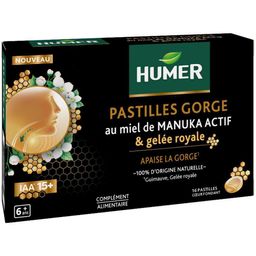 HUMER Actieve Manuka-honing en Koninginnegelei Keelpastilles 16st x4