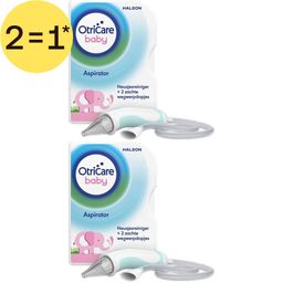 OtriCare Baby Aspirator Neusjesreiniger + 2 zachte wegwerpdopjes | Bij een verstopte neus | 2=1*
