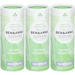 Ben & Anna Natural Deodorant Papertube Lemon & Lime Sensitive
