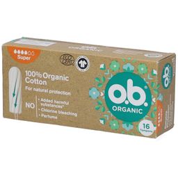 O.B® Organic Tampons van biologisch katoen - Super