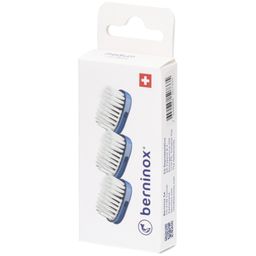 Berninox 3 x têtes de brosse de rechange bleu océan medium