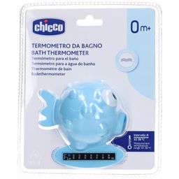 CHICCO 0m+ Lichtblauwe Vissenbadthermometer