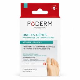 Poderm capsules gel avec l'arbre à thé ongles endommagés champignons/traumatismes - taille M