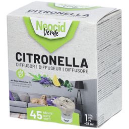 Neocid® VERDE Diffuseur de citronnelle aux huiles essentielles