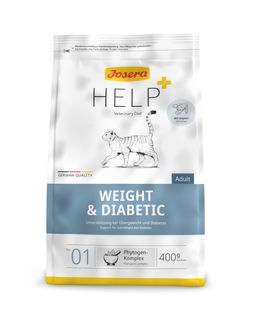 Josera Help+ Aliment diététique pour chat adulte - Perte de poids et diabètes
