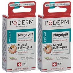 PODERM Huile Sérum Ongles Purifiante Fl 8 ml x2