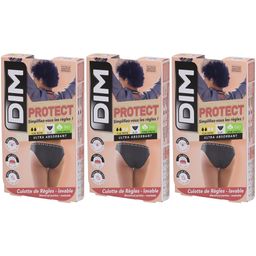 DIM Protect Culotte de règles lavable - Slip Taille 36-38 - Flux Moyen
