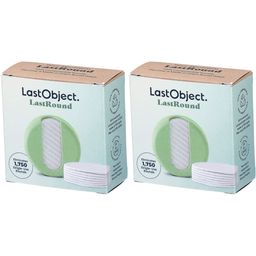 LastObject 7 herbruikbare make-up pads met groen etui