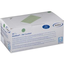MailMed® Masque chirurgical avec barrette nasale et élastiques vert