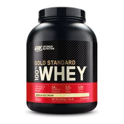 Optimum Nutrition 100 % Whey Gold Standard, Vanille ijs, Poeder