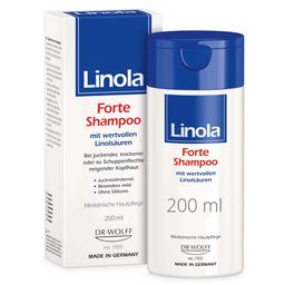 Shampoing Linola Forte - Soin capillaire pour les cuirs chevelus qui démangent, secs ou sujets au psoriasis
