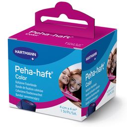 Peha-haft® Color latexvrije fixatieband 4 cm x 4 m blauw