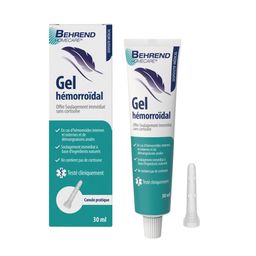 Behrend Homecare® Gel hémorroïdes – Pour la douleur, les démangeaisons et les brûlures – avec acide