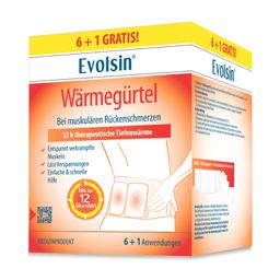 Ceinture chauffante Evolsin® – Compresses chauffantes pour soulager les douleurs musculaires du dos