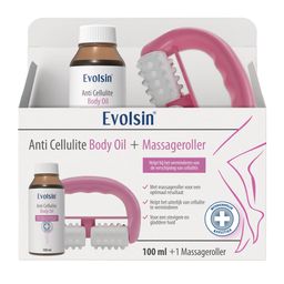 Evolsin® Anti-cellulite olie + massageroller – 99% natuurlijk