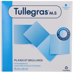 Tullegras Verbanden Wonden en Brandwonden 10 cm x 10 cm