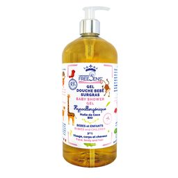 FREESENS® Gel douche surgras bébé 3 en 1 - Huile de coco bio