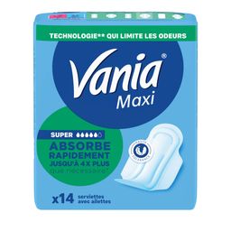 Vania® Maxi Confort Serviettes Hygiéniques Super Plus