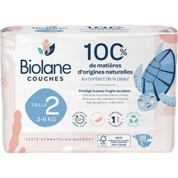 Biolane - Natural Luiers Maat 2 - Ultra-Absorberend - Geen Lekkage - 28 Stuks