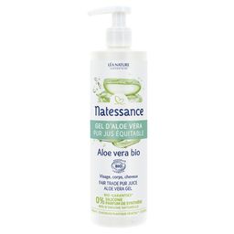 Natessance Gel d’Aloe Vera Bio Hydratant et Apaisant Visage Corps Cheveux