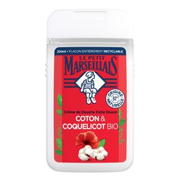 Le Petit Marseillais Extra Milde Crèmige Douchemelk met Katoen en Papaver, 250 ml
