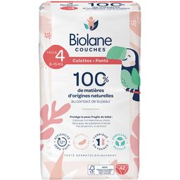 Biolane - Natuurlijke luiers Maat 4 - 12H - Ultra-Absorberend - Geen Lekkage - 42 Stuks