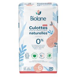 Biolane - Natuurlijke luiers Maat 6 - 12H - Ultra-Absorberend - Geen Lekkage - 36 Stuks
