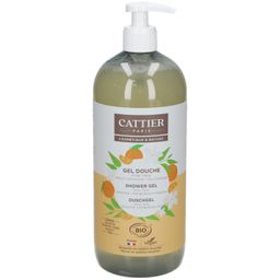 CATTIER Gel douche 1L sans sulfate - Parfum Clémentine – Fleur d’oranger