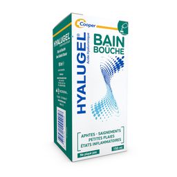 Hyalugel - Mondwater - Diffuse en/of talrijke laesies - Aften - Kleine wondjes - Ontstekingen (bloedingen) - Hyaluronzuur - Munt-citroensmaak - Flesje - 150 ml