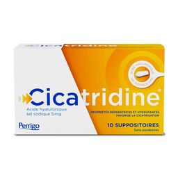 Cicatridine - 10 Suppositoires favorisant la cicatrisation à l'Acide Hyaluronique