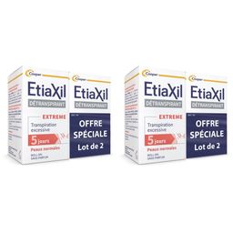 EtiaXil Traitement Détranspirant Aisselles Roll-on Peaux Normales x2