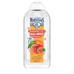 Le Petit Marseillais Shampooing 2 in 1 Baby & Kind Ontklittend Biologische Perzik & Biologische Abrikoos